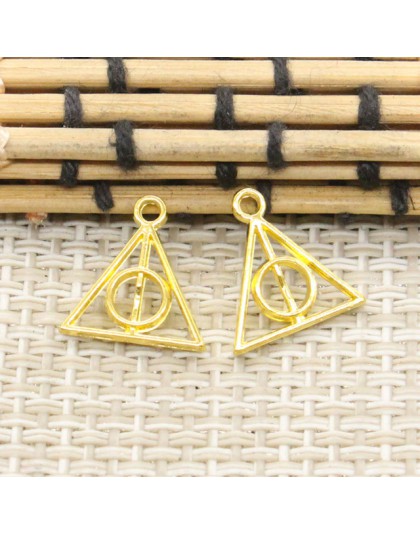 30 sztuk Charms insygnia śmierci 13x12mm tybetański srebrny kolor wisiorki antyczna biżuteria Making DIY Handmade Craft