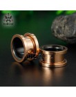 Smiple Style Hollow Pirecing korki ucha ekspandery Sutds kolczyki Jewlery ciało moda prezent gorący bubel przez parę wielokoloro