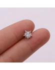 TTLIFE różne kryształowe kwiaty chrząstka Piercing Helix biżuteria stal nierdzewna cz Ear Stud Tragus chrząstka muszla kolczyk S