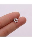 TTLIFE różne kryształowe kwiaty chrząstka Piercing Helix biżuteria stal nierdzewna cz Ear Stud Tragus chrząstka muszla kolczyk S