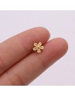 TTLIFE różne kryształowe kwiaty chrząstka Piercing Helix biżuteria stal nierdzewna cz Ear Stud Tragus chrząstka muszla kolczyk S