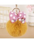 Nowe mody naśladować futra królika Mickey Pompon breloczek piłka dla kobiet do samochodu lub torby brelok biżuteria brelok biżut
