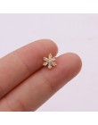 TTLIFE różne kryształowe kwiaty chrząstka Piercing Helix biżuteria stal nierdzewna cz Ear Stud Tragus chrząstka muszla kolczyk S