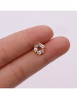 TTLIFE różne kryształowe kwiaty chrząstka Piercing Helix biżuteria stal nierdzewna cz Ear Stud Tragus chrząstka muszla kolczyk S