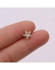 TTLIFE różne kryształowe kwiaty chrząstka Piercing Helix biżuteria stal nierdzewna cz Ear Stud Tragus chrząstka muszla kolczyk S