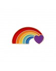 Twórczy Rainbow serce palec serdeczny flaga miłość to miłość Pins broszki LGBT projekt metalowe odznaki gejów lesbijek duma klap