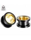 Smiple Style Hollow Pirecing korki ucha ekspandery Sutds kolczyki Jewlery ciało moda prezent gorący bubel przez parę wielokoloro