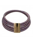 MANILAI gorący kołnierzyk boho naszyjnik biżuteria ustawia moda magnetyzm przycisk wielowarstwowy choker naszyjniki zestaw brans