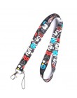 1 sztuk cartoon mickey minnie księżniczka stitch kaczor Donald Daisy na szyję smycz klucz smycz Cosplay odznaka ID posiadacze ka