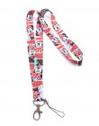 1 sztuk cartoon mickey minnie księżniczka stitch kaczor Donald Daisy na szyję smycz klucz smycz Cosplay odznaka ID posiadacze ka
