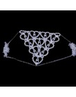 Stonefans luksusowe serce Crytal Bikini Body uprząż z łańcuchem dla kobiet seksowna bielizna łańcuch Bling Rhinestone biustonosz