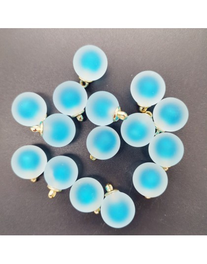 Nowy DIY 8 sztuk 16 MM Mini akrylowe butelki matowe koraliki urok wisiorek ozdoby biżuteria Making
