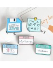 Zapisz ikonę Post-it notatki papier tekst Memo przypinki na klapę śmieszne życie cytaty plakietka emaliowana moda broszki kreskó