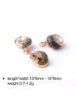 12 style 5 sztuk naturalne wisiorek z muszli szyszka Charms wisiorek naturalne na losowy dla majsterkowiczów naszyjniki biżuteri