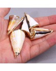 12 style 5 sztuk naturalne wisiorek z muszli szyszka Charms wisiorek naturalne na losowy dla majsterkowiczów naszyjniki biżuteri
