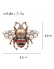 Cindy xiang New Fashion Pearl broszka pszczoła dla kobiet Antique złoty kolor broszka Pin Vintage Style biżuteria wysokiej jakoś