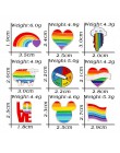 Rainbow szpilki twórczy palec gra gramofon do broszka Cartoon owca mysz w chmurze kolorowe klapy Pin serce kurtki przypinka do k