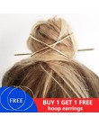 Akcesoria do włosów klipsy Stick spinka do koka Cage Metal New Vintage 2020 Gold Women Fashion Hairwear
