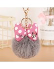 Nowy Mickey poduszka Porte klucz wiolinowy puszysty brelok pompon llavero królik futrzana kulka torba breloczek kobiety Chaveiro