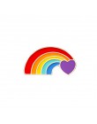 Rainbow szpilki twórczy palec gra gramofon do broszka Cartoon owca mysz w chmurze kolorowe klapy Pin serce kurtki przypinka do k