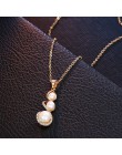 VKME Fashion Crystal Drop zestaw biżuterii naszyjnik kolczyk Ms. Dla panny młodej z perłami zestaw biżuterii urok prezent