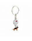 Jack russell terrier breloczki dla kobiet mężczyźni dziewczęta srebrny kolorowy ze stopu metalu wisiorek z psem breloczek brelok