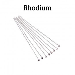 200 sztuk/partia 16 20 25 30 40 50 mm złoty srebrny Metal Ball Head Pins dla Diy tworzenia biżuterii głowy pins ustalenia Dia 0.