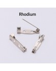 50 sztuk/partia 15 20 25 30 35 mm srebrny broszka klip baza Pins agrafki broszka ustawienia puste podstawy dla DIY two...
