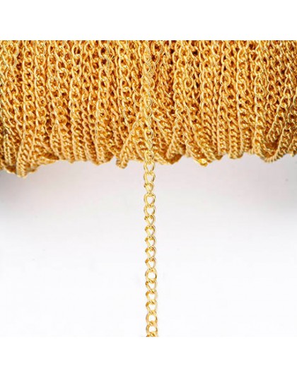 2.5/3.5/4.5mm naszyjnik łańcuchy 2 m/paczka rod/srebrny/KC złoty/Gunblack/Antique Bronze kolor płaski łańcuch dla DIY tworzenia 