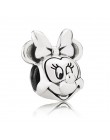 Srebro 925 Minnie Mickey łańcuch bezpieczeństwa korona chłopiec wisiorek Fit Pandora Charms bransoletki DIY kobiety srebro orygi