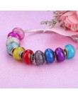 2019 nowe europejskie kolorowe Lampwork paciorki szklane Murano Aolly Charm paciorek Fit Pandora dla dziewczyny zestaw do robien