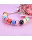 2019 nowe europejskie kolorowe Lampwork paciorki szklane Murano Aolly Charm paciorek Fit Pandora dla dziewczyny zestaw do robien