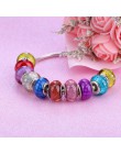 2019 nowe europejskie kolorowe Lampwork paciorki szklane Murano Aolly Charm paciorek Fit Pandora dla dziewczyny zestaw do robien