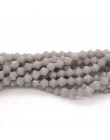BEAUCHAMP 4mm kryształowe koraliki Bicone kształt biżuteria z kamienia ustalenia Tassel lasso kolczyk szkło kwarc Charms akcesor