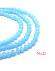 3x4mm/4x6mm/6x8mm kryształowe koraliki Rondel koła Faceted paciorki szklane do tworzenia biżuterii Diy biżuteria akcesoria biżut