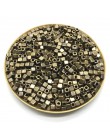 200 sztuk 4mm akrylowe Plated CCB kwadratowy materiału siewnego przestrzeń koraliki do tworzenia biżuterii bransoletka Zrób To S