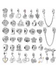 BAOPON 2 sztuk/partia srebrne pióro Ferris Wheel wisiorek fit Pandora Charms bransoletki DIY biżuteria kobiety biżuteria srebrna