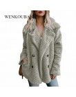 Pluszowy płaszcz kobiety zimowe kurtki puszysty pluszowy płaszcz kobiet ciepłe sztuczne polary zimowe ubrania 5XL Plus rozmiar M