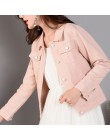 Gentillove kobiety 2019 nowych moda Denim kurtki jesień na co dzień z długim rękawem Basic krótkie kurtka dżinsowa w stylu Vinta