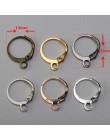 50 sztuk 13x15mm złoty kolor srebrny francuski kolczyk Hook... kolczyki montażu ucha oprawa dla DIY akcesoria do wyrobu biżuteri