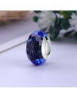 2019 nowy oryginalny 100% 925 srebro szklany koralik drewno kamień Murano kwiat Charms Fit bransoletka pandora DIY kobiety biżut