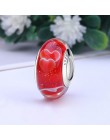 2019 nowy oryginalny 100% 925 srebro szklany koralik drewno kamień Murano kwiat Charms Fit bransoletka pandora DIY kobiety biżut
