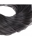 10 metr 2mm naturalny kolor prawdziwy prawdziwy skórzany sznur okrągły sznurek linowy na naszyjnik diy bransoletka sznurek do bi