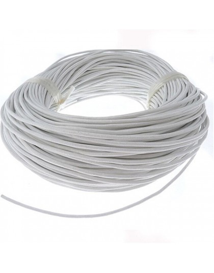 10 metr 2mm naturalny kolor prawdziwy prawdziwy skórzany sznur okrągły sznurek linowy na naszyjnik diy bransoletka sznurek do bi