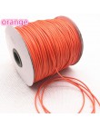 Nowy 10 metrów 1mm 1.5mm woskowany sznurek bawełniany woskowana nić przewód String Strap sznur naszyjnika koraliki do biżuterii 