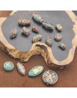 15 stylów Retro Nepal koraliki Handmade czerwony koral tybetański koralik Antique złoty do tworzenia biżuterii zestaw do robieni