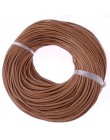 10 metr 2mm naturalny kolor prawdziwy prawdziwy skórzany sznur okrągły sznurek linowy na naszyjnik diy bransoletka sznurek do bi