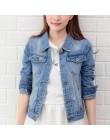 Gentillove kobiety 2019 nowych moda Denim kurtki jesień na co dzień z długim rękawem Basic krótkie kurtka dżinsowa w stylu Vinta