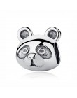 Oryginalny 925 srebro urok koralik miłość zwierzęta pies łapa kota drukuj Panda zawieszki charms Fit Pandora bransoletki kobiety