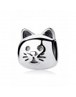 Oryginalny 925 srebro urok koralik miłość zwierzęta pies łapa kota drukuj Panda zawieszki charms Fit Pandora bransoletki kobiety